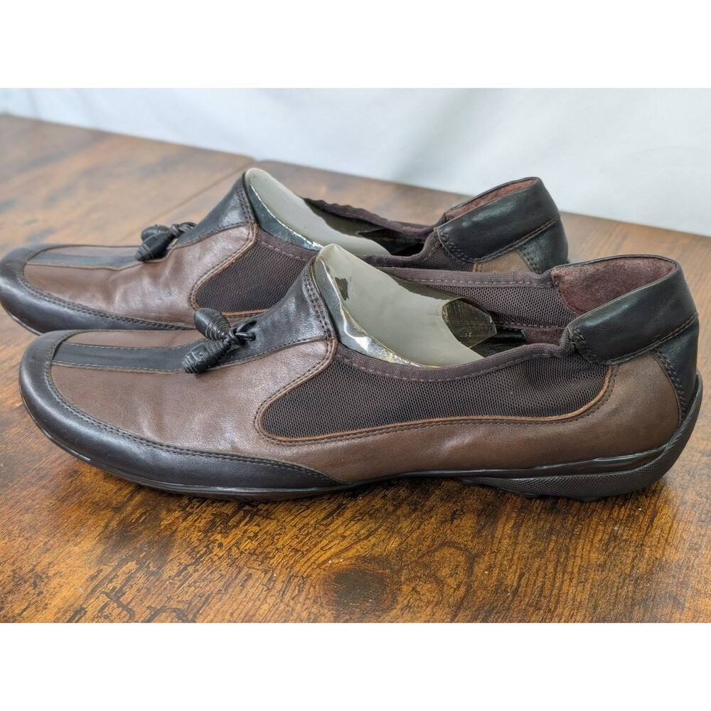 Sesto Meucci Size 8.5 M Brown Leather Tassel Loafers Comfort Driving Shoes